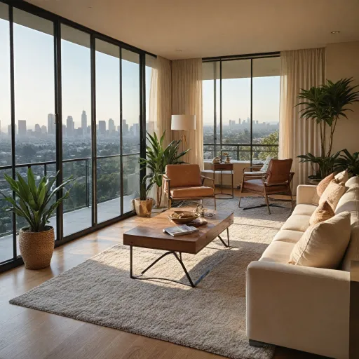 Elegant 2 room suites in Los Angeles for extended luxury stays